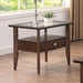 RIVERDALE End Table, Dark Walnut - California Furniture (Coachella, CA)