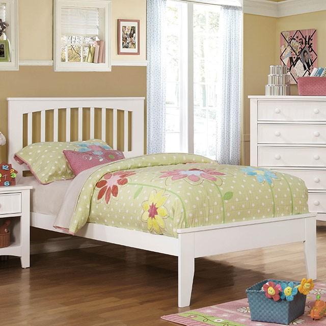 Pine Brook Cherry & White Full Bed - California Furniture (Coachella, CA)