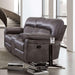 JOSIAS Loveseat, Dark Gray Leatherette - California Furniture (Coachella, CA)