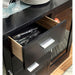 Luminar Black Glass-Insert Dining Table - California Furniture (Coachella, CA)
