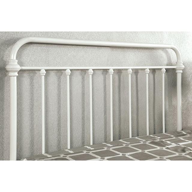 IRIA Vintage White Cal.King, E.King, & Full Bed - California Furniture (Coachella, CA)