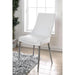 Izzy Silver/White Side Chair, White (2/CTN) - California Furniture (Coachella, CA)