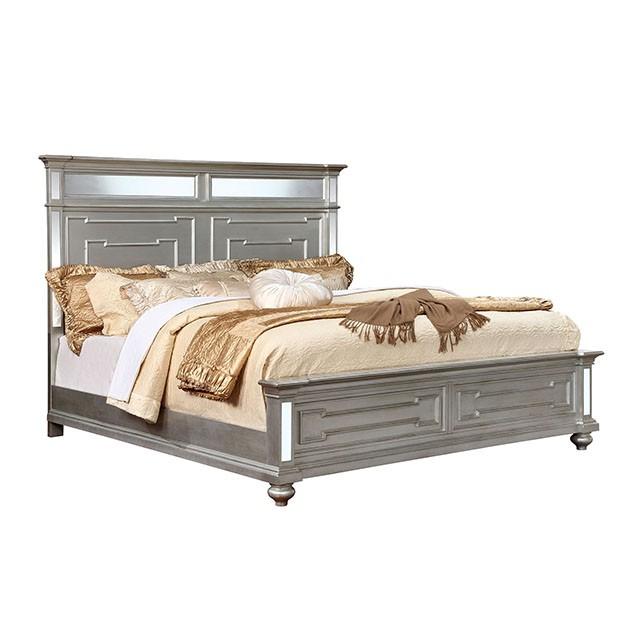 Salamanca Silver Cal.King & Queen Bed - California Furniture (Coachella, CA)