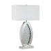 MYDA Table Lamp, Silver/White - California Furniture (Coachella, CA)