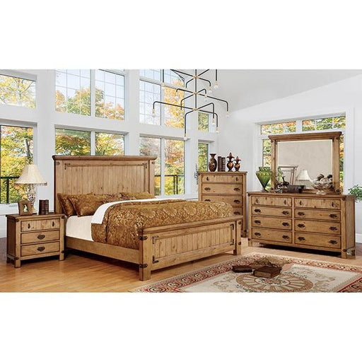 PIONEER Weathered Elm Cal.King, E.KIng, & Queen Bed - California Furniture (Coachella, CA)