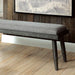 Vilhelm I Gray Bench - California Furniture (Coachella, CA)