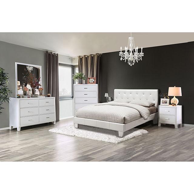Velen Black Cal.King, E.King, Full, & Twin Bed Black & White - California Furniture (Coachella, CA)