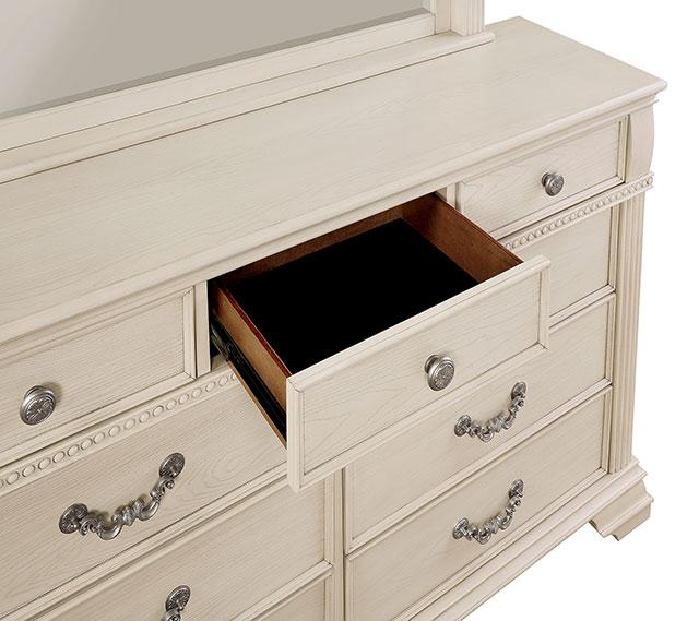 Pamphilos 4 & 5 Piece Queen Bedroom Set Gray & White - California Furniture (Coachella, CA)