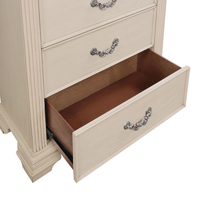 Pamphilos 4 & 5 Piece Queen Bedroom Set Gray & White - California Furniture (Coachella, CA)