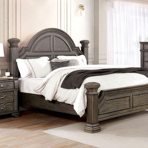 Pamphilos 4 & 5 Piece Queen Bedroom Set Gray & White - California Furniture (Coachella, CA)