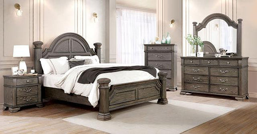 Pamphilos 4 & 5 Piece Queen Bedroom Set Gray & White - California Furniture (Coachella, CA)