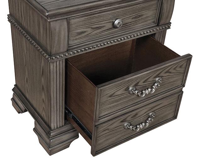 Pamphilos 4 & 5 Piece Queen Bedroom Set Gray & White - California Furniture (Coachella, CA)