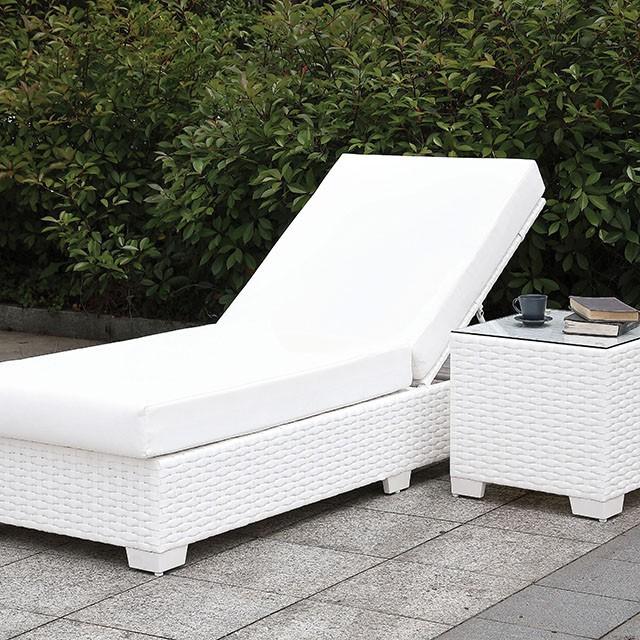 Somani Adjustable Chaise + End Table - California Furniture (Coachella, CA)
