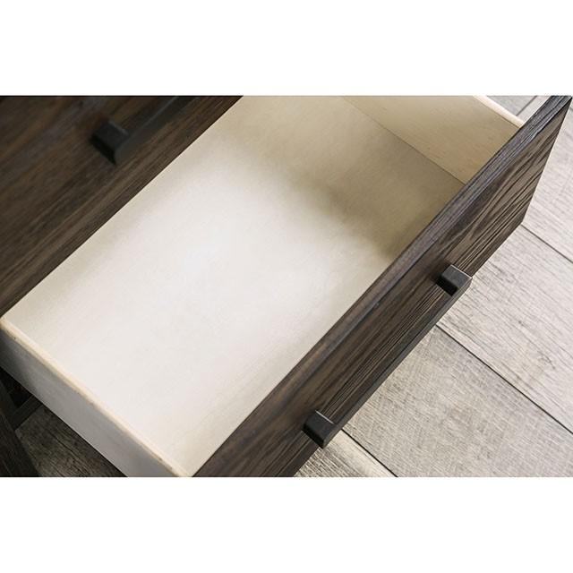 Rexburg Wire-Brushed Rustic Brown Night Stand - California Furniture (Coachella, CA)