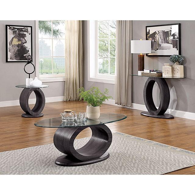 Lodia Gray End Table - California Furniture (Coachella, CA)