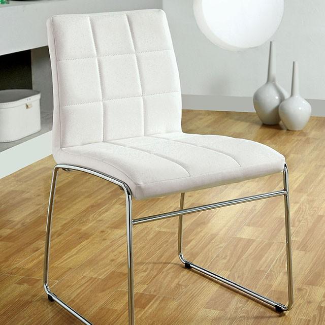 Oahu White Side Chair - California Furniture (Coachella, CA)