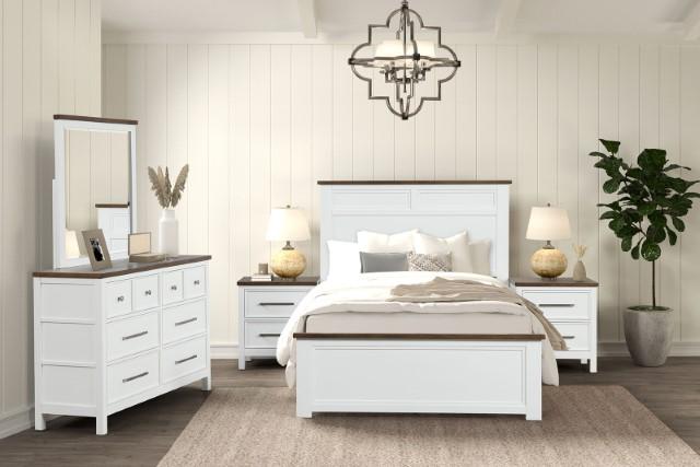 Bed Pinetop Blue & White - California Furniture (Coachella, CA)