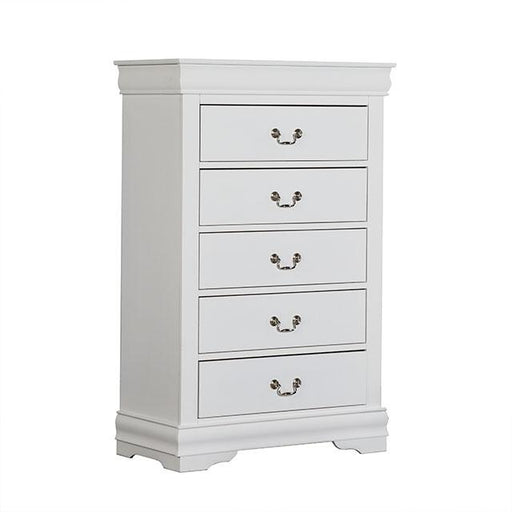 Louis Philippe Chest White - California Furniture (Coachella, CA)