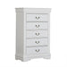Louis Philippe Chest White - California Furniture (Coachella, CA)