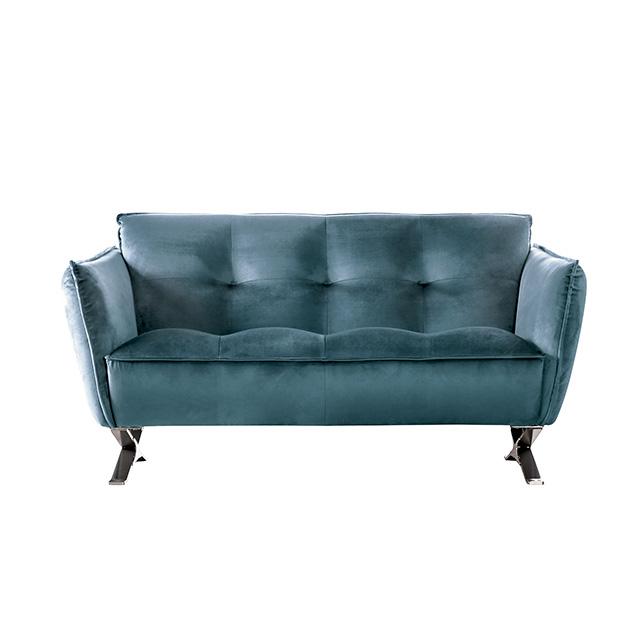 Civellutino Loveseat Teal - California Furniture (Coachella, CA)