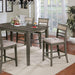Fafnir 5 & 7 Piece Counter Ht Table Set - California Furniture (Coachella, CA)