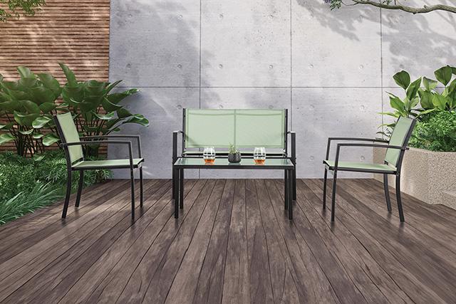 Ibiza 4 Pc. Sling Set K D Green - California Furniture (Coachella, CA)