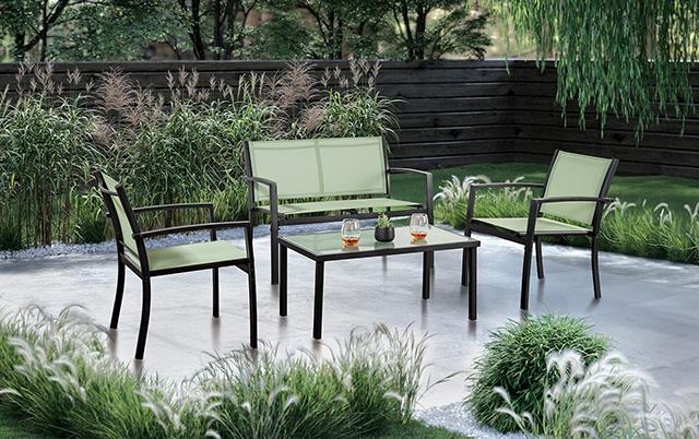 Ibiza 4 Pc. Sling Set K D Green - California Furniture (Coachella, CA)