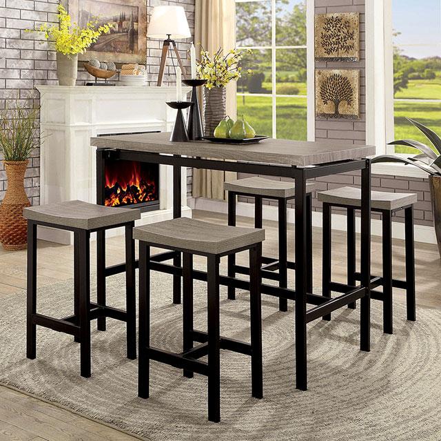 Vilvoorde 5 Pc. Counter Ht. Table Set - California Furniture (Coachella, CA)
