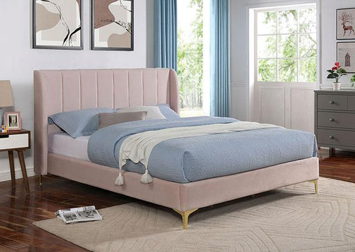 PEARL Full, Queen, & Twin Bed, Light Pink - California Furniture (Coachella, CA)