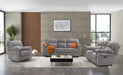 JOSIAS Glider Recliner, Light Gray Fabric - California Furniture (Coachella, CA)