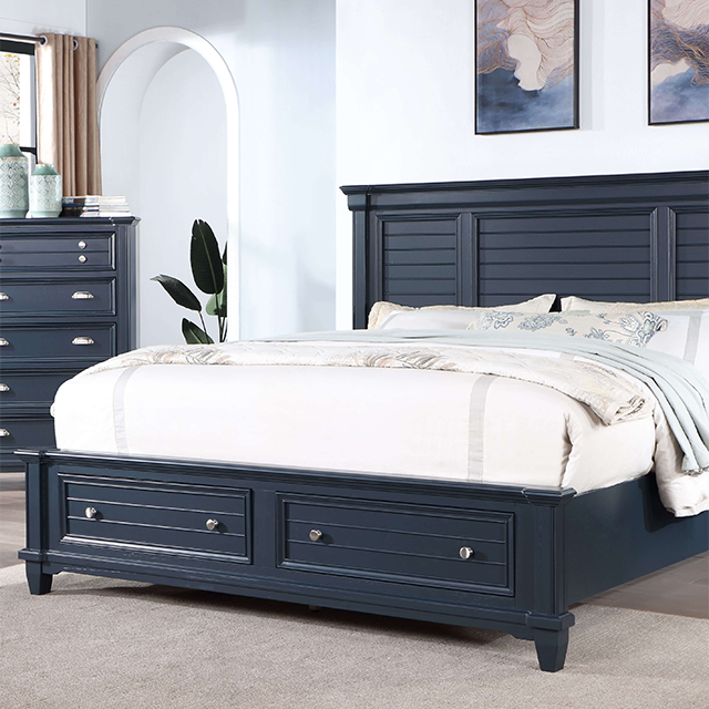 MANZANILLO Cal.King, E.King, & Queen Bed - California Furniture (Coachella, CA)