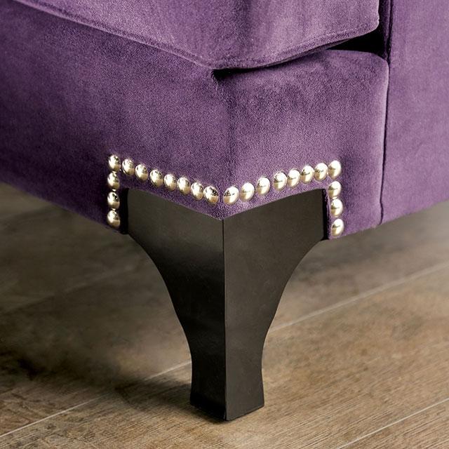 Sisseton Purple Love Seat - California Furniture (Coachella, CA)
