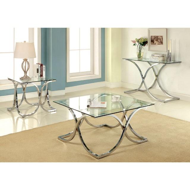 LUXA Chrome End Table - California Furniture (Coachella, CA)