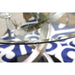 ROXO Silver/Black Round Dining Table - California Furniture (Coachella, CA)