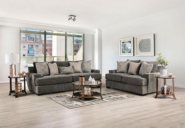 HOLBORN Loveseat, Gray - California Furniture (Coachella, CA)