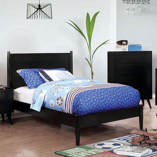 LENNART II Black & White Cal.King, E.King, Full, Queen, Twin Bed - California Furniture (Coachella, CA)