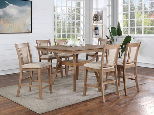 UPMINSTER Counter Ht. Table, Natural Tone - California Furniture (Coachella, CA)