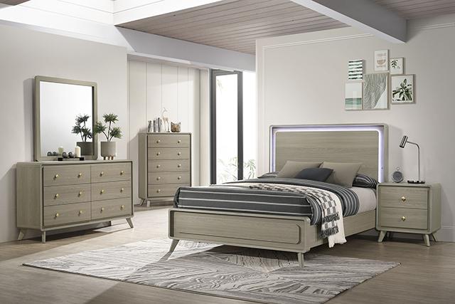 Rainier Bed Gray - California Furniture (Coachella, CA)