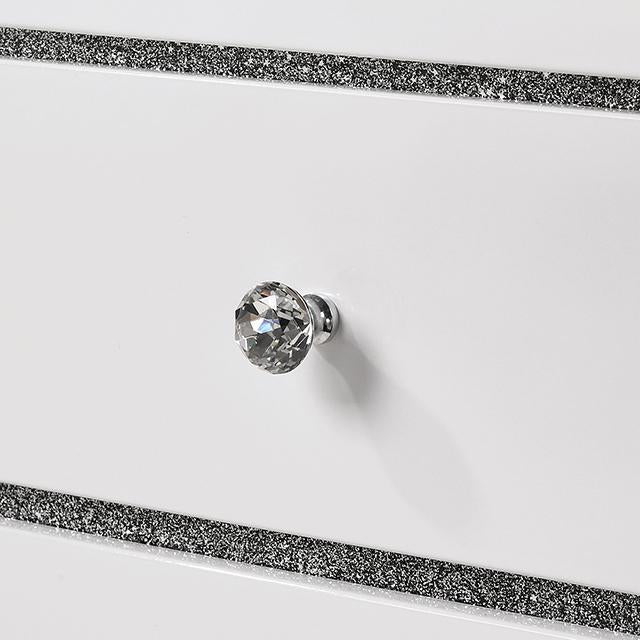 MAGDEBURG Cal.King Bed, Black & White - California Furniture (Coachella, CA)