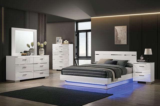 Erlach Bed Black & White - California Furniture (Coachella, CA)
