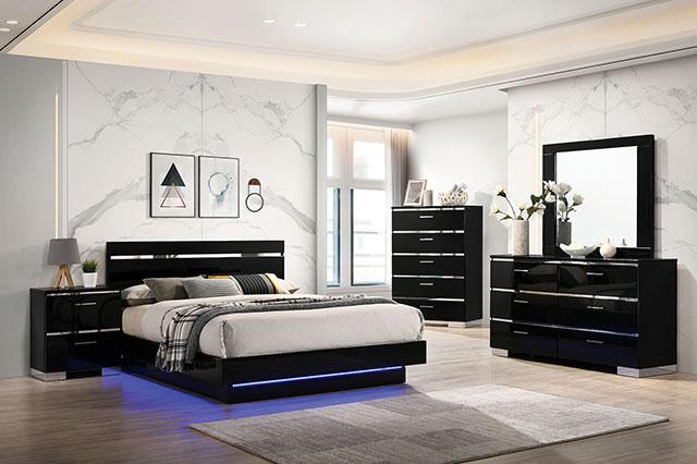 Erlach Bed Black & White - California Furniture (Coachella, CA)