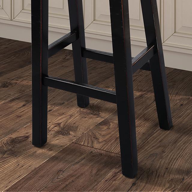 Biasca 24" Stool (2/CTN) White, Brown, & Black - California Furniture (Coachella, CA)