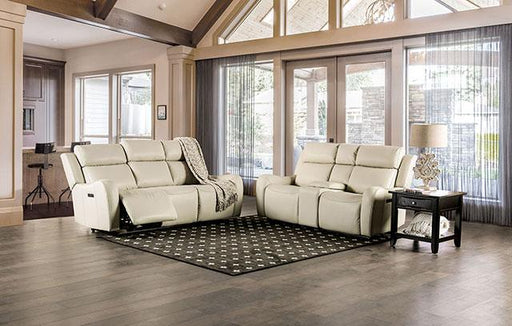 Barclay Power Loveseat Beige - California Furniture (Coachella, CA)