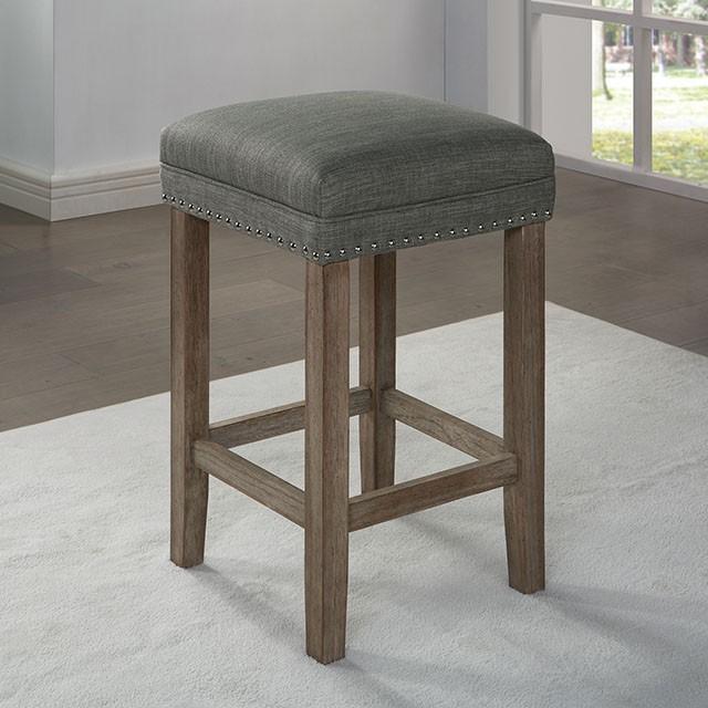 CAERLEON 3 Pc. Counter Ht. Table Set, Wire-brushed Gray - California Furniture (Coachella, CA)