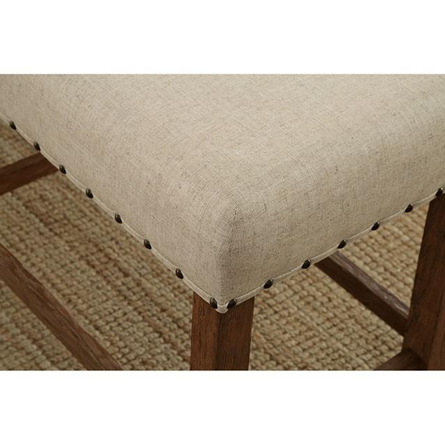 SANIA Rustic Oak Counter Ht. Chair (2/CTN) - California Furniture (Coachella, CA)