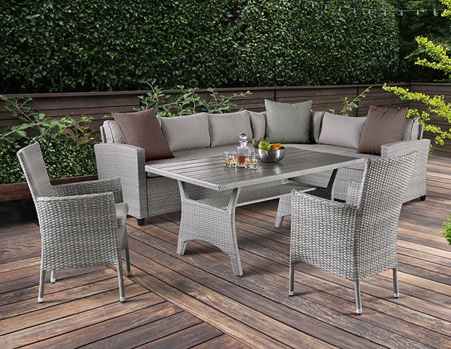 Kimara 3 & 5 Piece. Patio Dining Set - California Furniture (Coachella, CA)