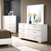 Malte White Dresser - California Furniture (Coachella, CA)