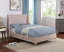 PEARL Full, Queen, & Twin Bed, Light Pink - California Furniture (Coachella, CA)