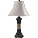 Naya Espresso/Gold Pattern 11"H Table Lamp (2/CTN) - California Furniture (Coachella, CA)