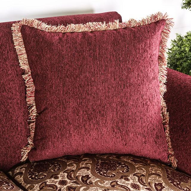 TABITHA Wine Love Seat, Wine - California Furniture (Coachella, CA)